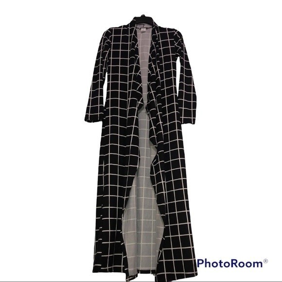 Jackets & Blazers - Black and white long cardigan